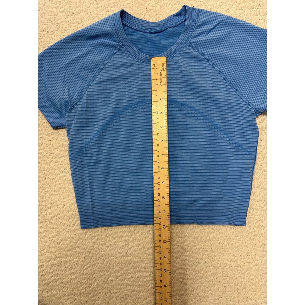 Lululemon Swiftly Tech Cropped Short Sleeve Shirt 2.0 Size 6 - Picture 2 of 7